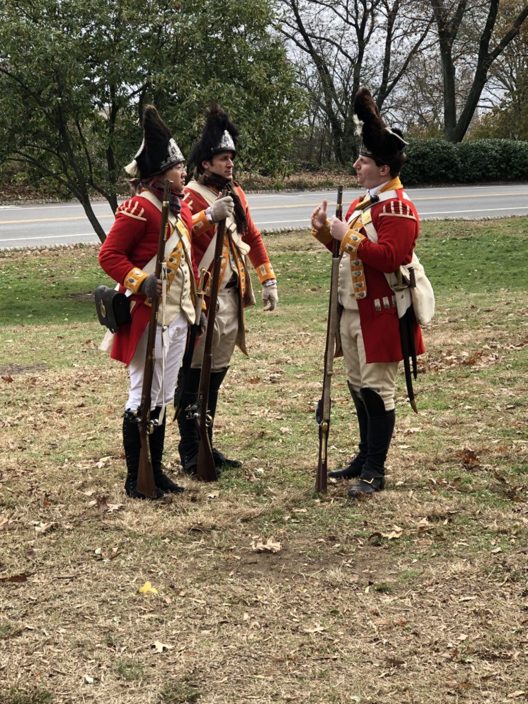 Redcoats Drilling.