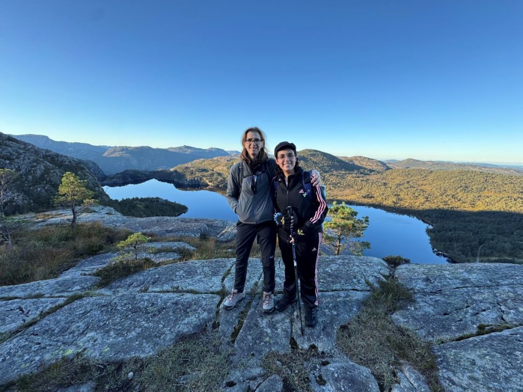 Preikestolen Hike September 2025, JKM and IB.