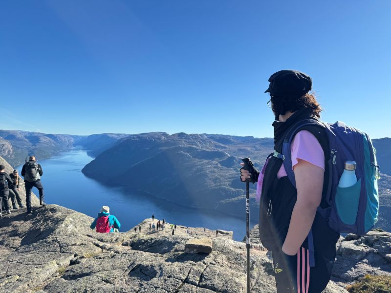 Preikestolen Hike September 2025, IB in foreground.