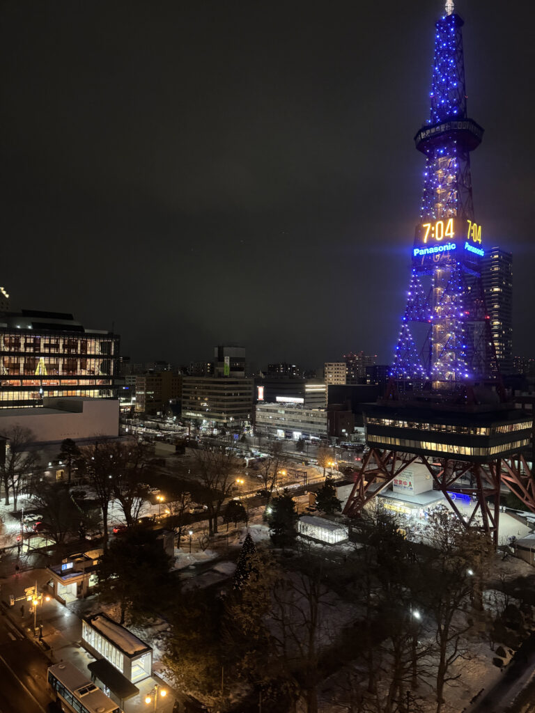 Sapporo JR Tower, night